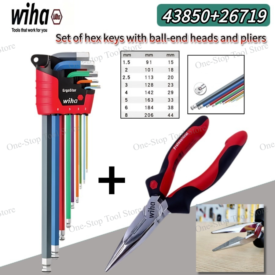 Tools Vn - WIHA 43850 9Pcs Hex L Key