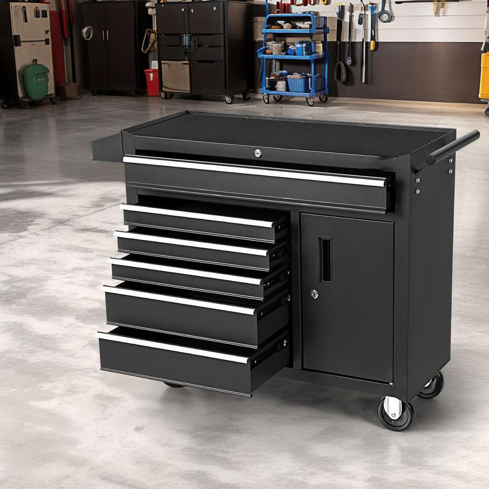 &6 Drawer Tool Box Chest Cabin - Tools Trolley For Workshop ulasan dan harga