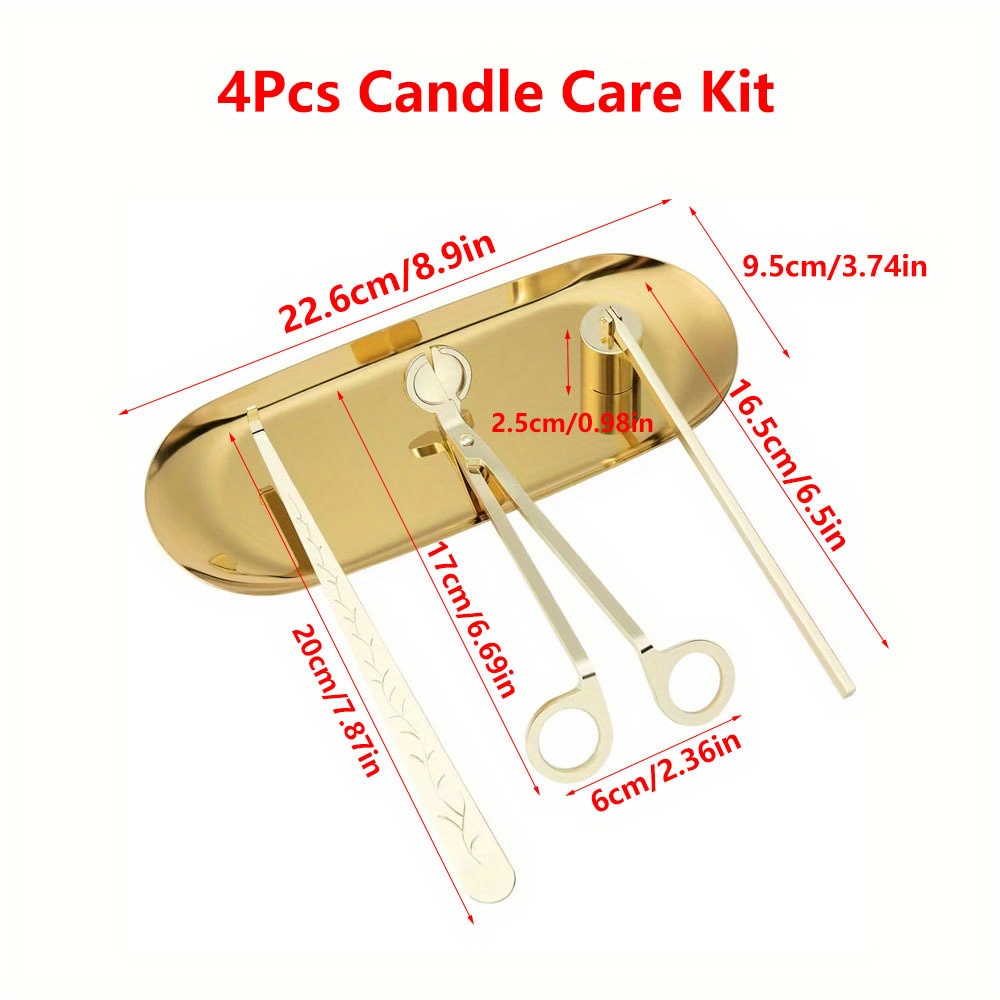 4pcs/set Luxury Candle Care Ki - Workshop Tools Diy ulasan dan harga
