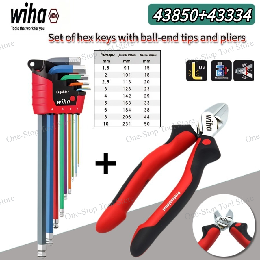WIHA 43850 9Pcs Hex L Key Set  - Tools Vn ulasan dan harga