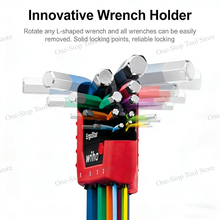 WIHA 43850 9Pcs Hex L Key Set  - Tools Vn ulasan dan harga